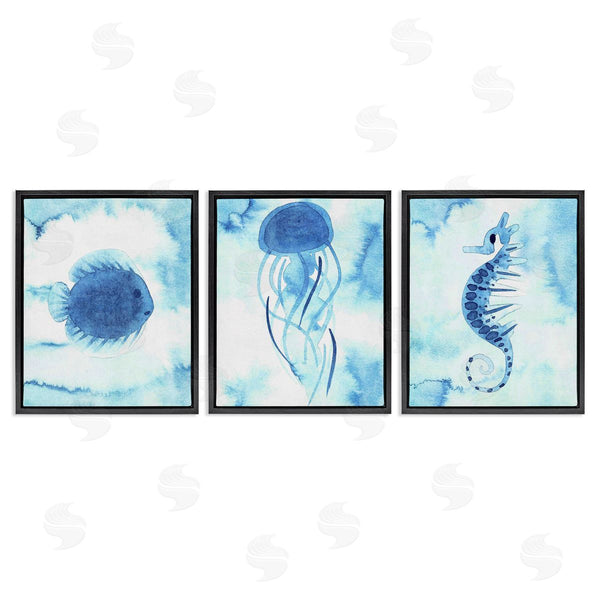 Stupell Industries Camila Juncos | Expressive Abstract Sea Creatures