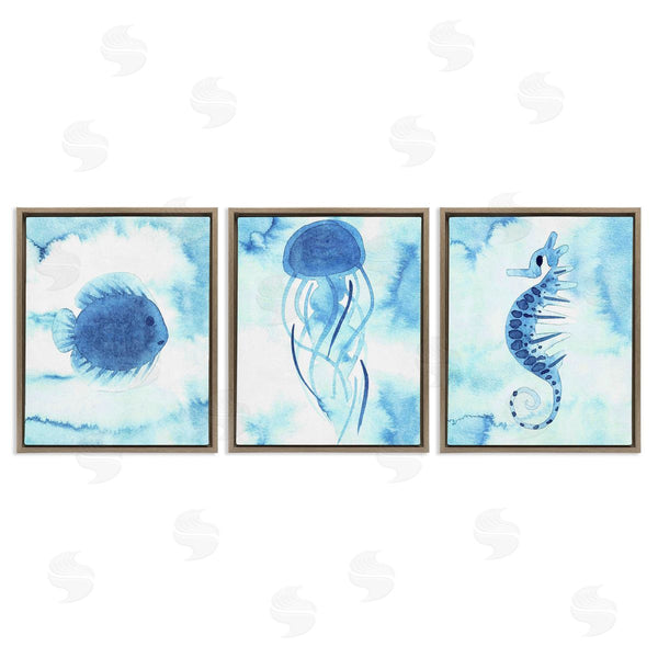 Stupell Industries Camila Juncos | Expressive Abstract Sea Creatures