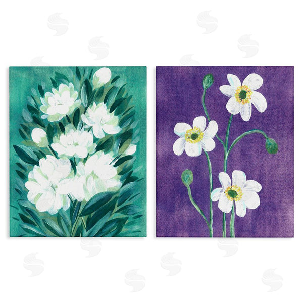 stupell industries Camila Juncos | Painterly Jasmine & Poppies Wall Art