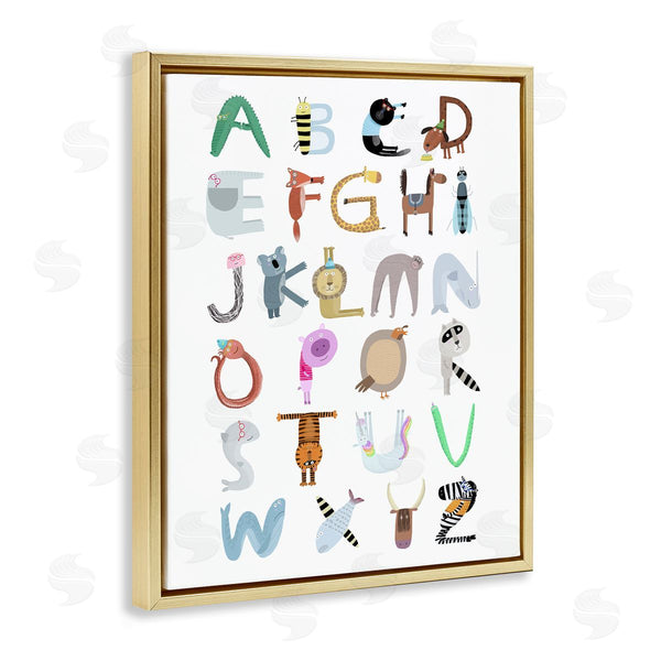 Stupell Industries Carla Daly | Animal Shaped Alphabet