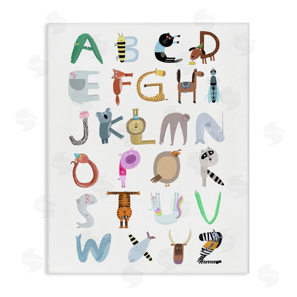 stupell industries Carla Daly | Animal Shaped Alphabet