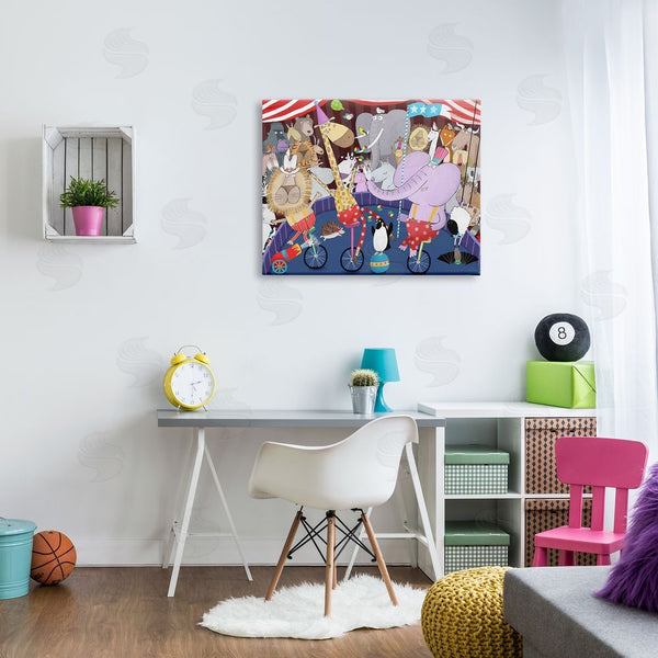 Stupell Industries Carla Daly | Animals In Circus Scene Wall Art