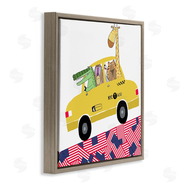 Stupell Industries Carla Daly | Animals In NYC Taxi Wall Art