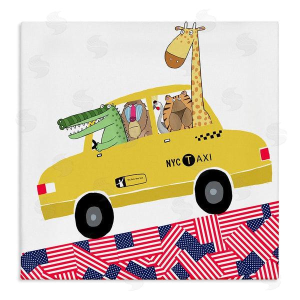 stupell industries Carla Daly | Animals in NYC Taxi Wall Art