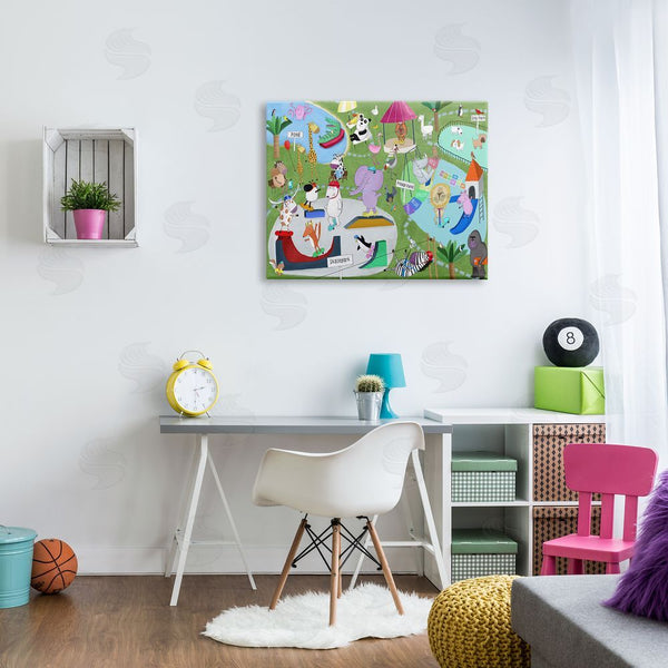 Stupell Industries Carla Daly | Animals In Skateboard Park Wall Art