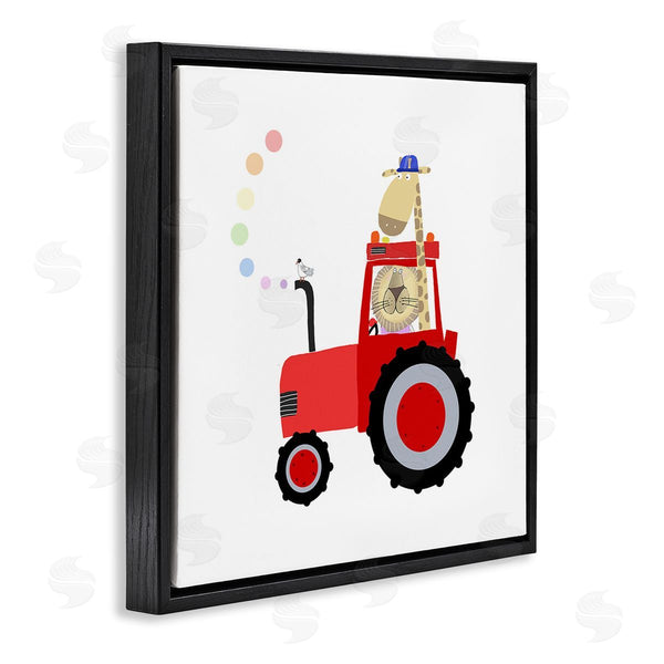 Stupell Industries Carla Daly | Animals Riding Tractor Wall Art