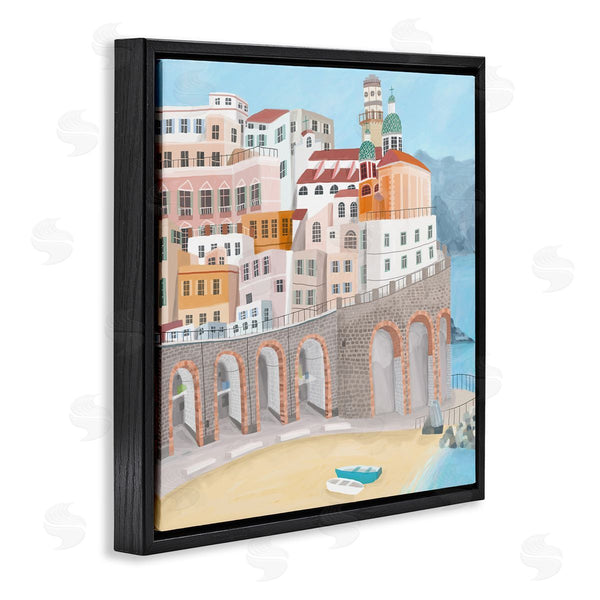 Stupell Industries Carla Daly | Atrani Architecture Seaside Italian City Buildings Wall Art