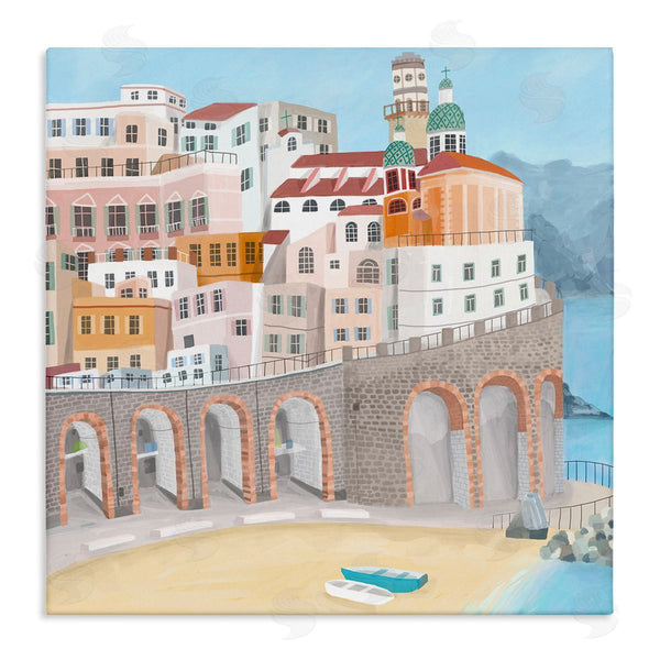 stupell industries Carla Daly | Atrani Architecture Seaside Italian City Buildings Wall Art