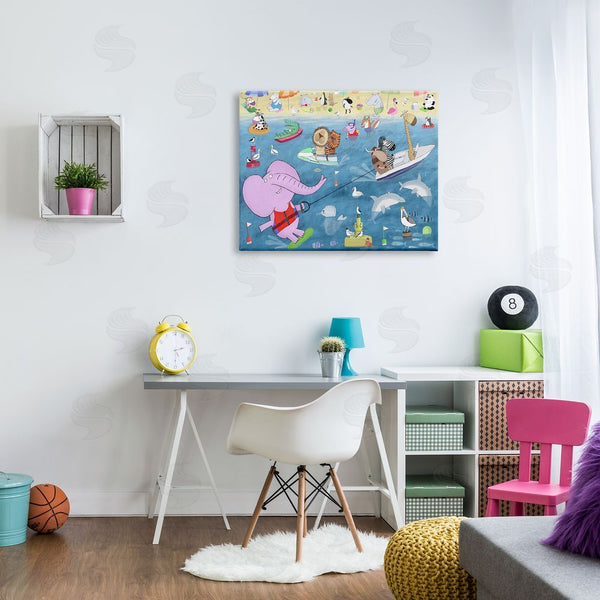 Stupell Industries Carla Daly | Beach Sports Animals Wall Art
