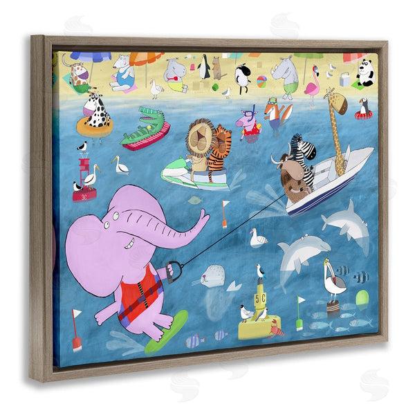 Stupell Industries Carla Daly | Beach Sports Animals Wall Art