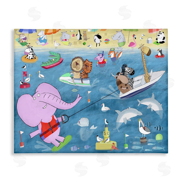 stupell industries Carla Daly | Beach Sports Animals Wall Art