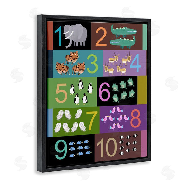 Stupell Industries Carla Daly | Blocked Kid's Educational Counting Wall Art