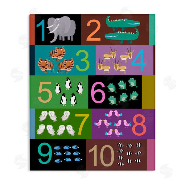 stupell industries Carla Daly | Blocked Kid's Educational Counting Wall Art