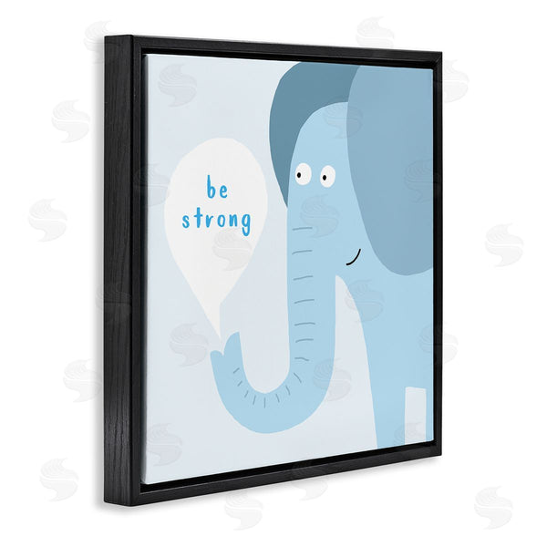 Stupell Industries Carla Daly | Blue Be Strong Elephant