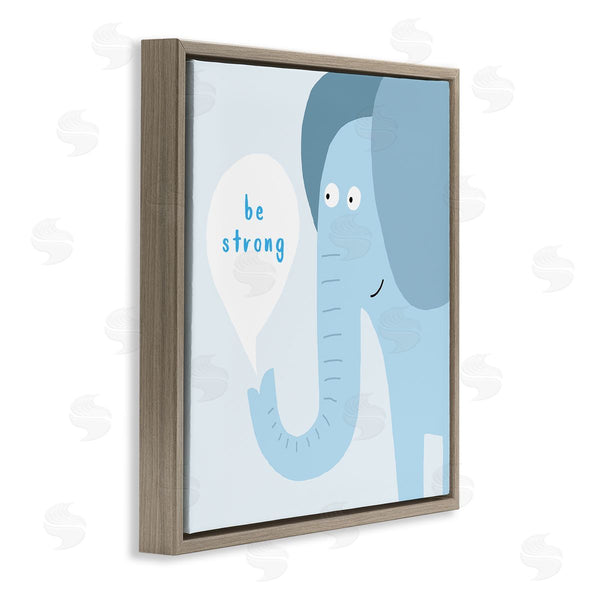 Stupell Industries Carla Daly | Blue Be Strong Elephant