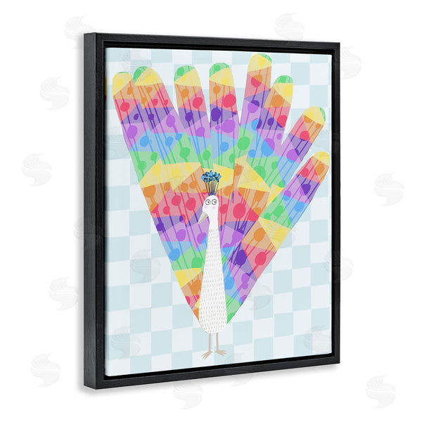 Stupell Industries Carla Daly | Bright Rainbow Peacock