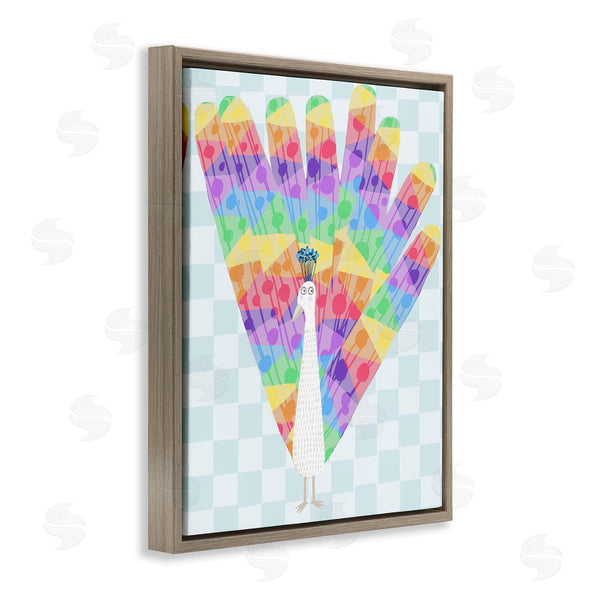 Stupell Industries Carla Daly | Bright Rainbow Peacock