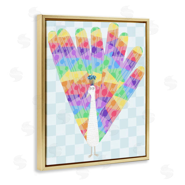 Stupell Industries Carla Daly | Bright Rainbow Peacock