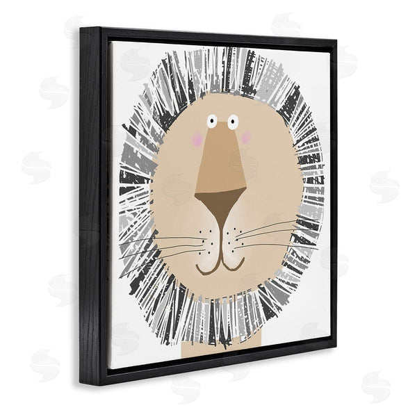 Stupell Industries Carla Daly | Cartoon Lion Smile Wall Art
