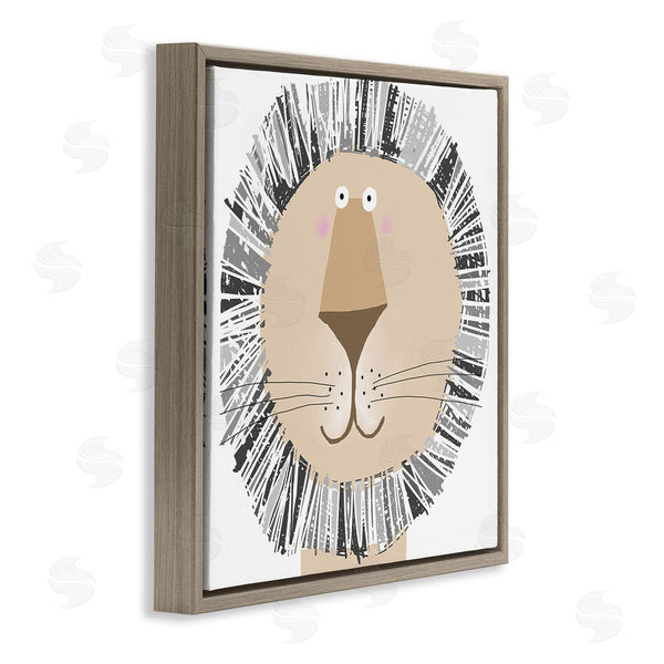 Stupell Industries Carla Daly | Cartoon Lion Smile Wall Art