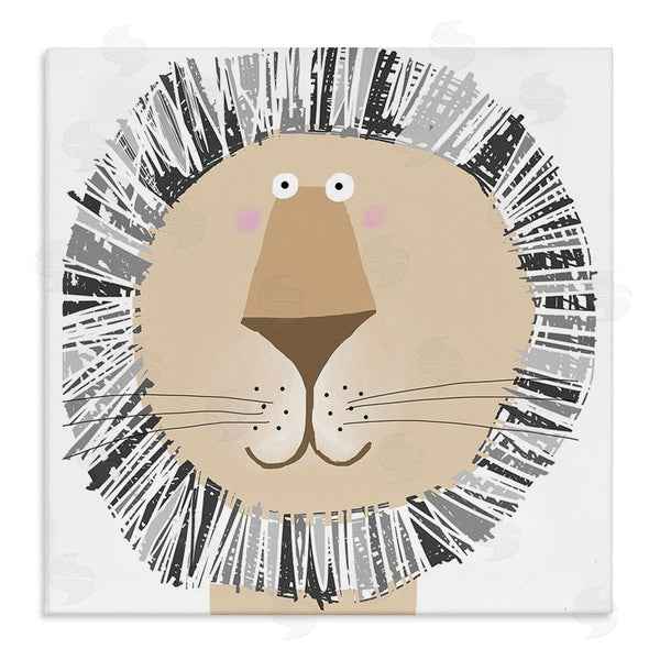 stupell industries Carla Daly | Cartoon Lion Smile Wall Art