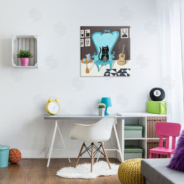 Stupell Industries Carla Daly | Cat In Modern Room Wall Art