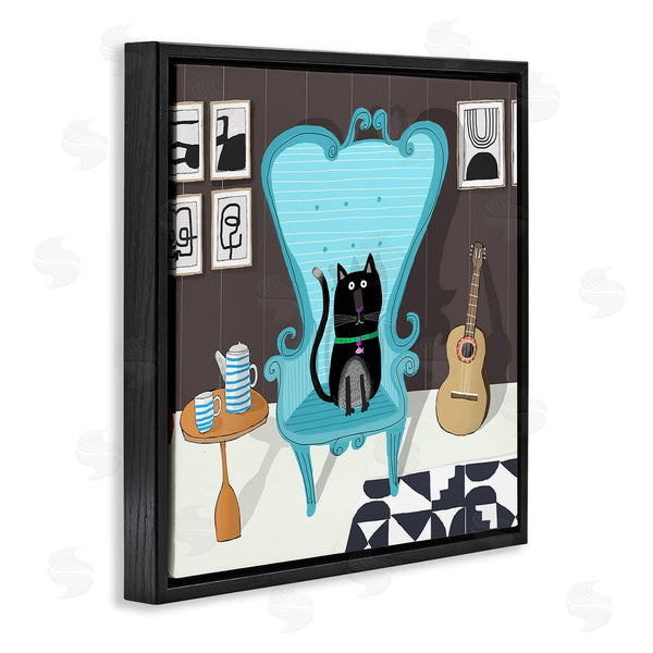 Stupell Industries Carla Daly | Cat In Modern Room Wall Art