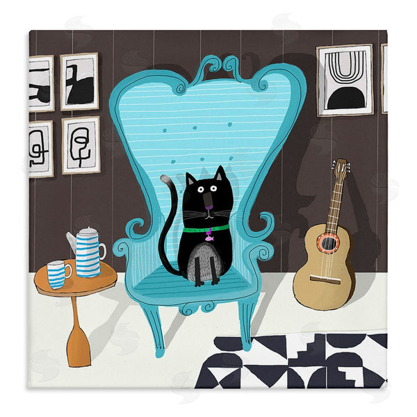 stupell industries Carla Daly | Cat in Modern Room Wall Art