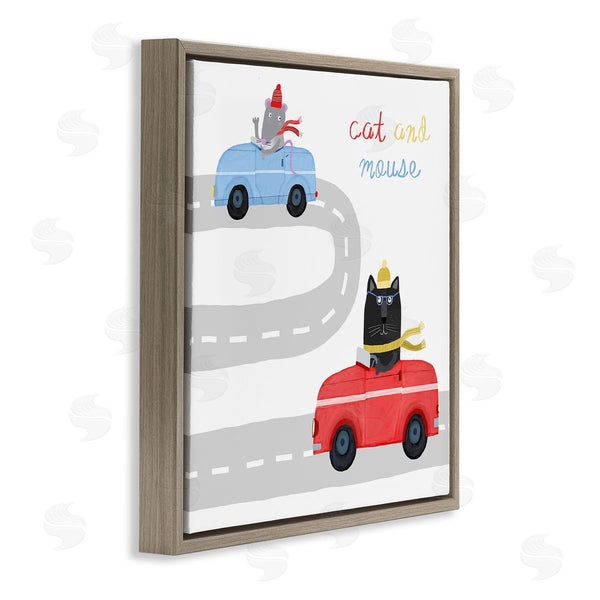 Stupell Industries Carla Daly | Cat & Mouse In Cars Wall Art