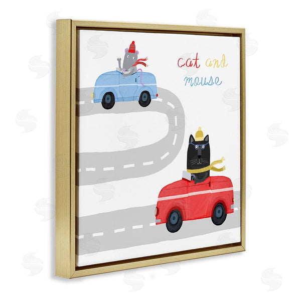 Stupell Industries Carla Daly | Cat & Mouse In Cars Wall Art