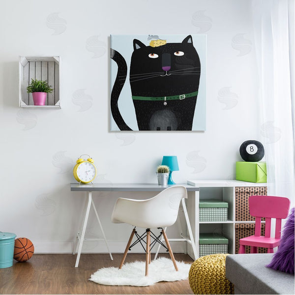 Stupell Industries Carla Daly | Cat & Mouse Pet Friends Wall Art