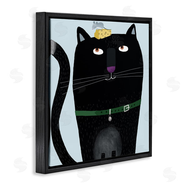 Stupell Industries Carla Daly | Cat & Mouse Pet Friends Wall Art