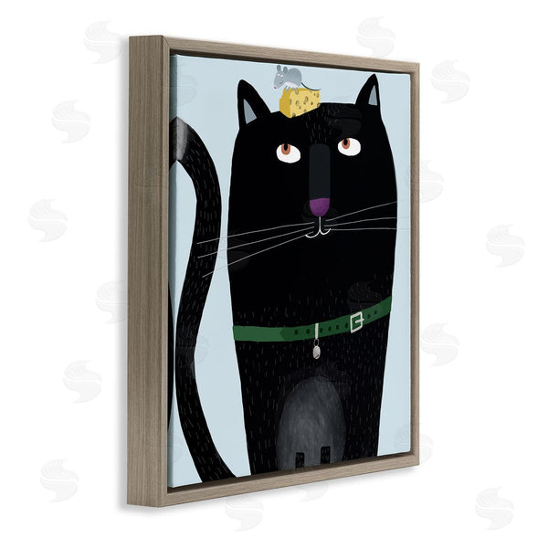 Stupell Industries Carla Daly | Cat & Mouse Pet Friends Wall Art