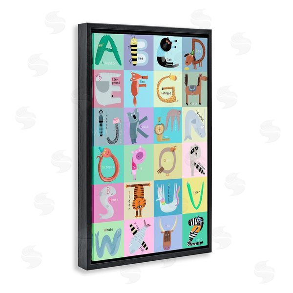 Stupell Industries Carla Daly | Checkered Animal Alphabet