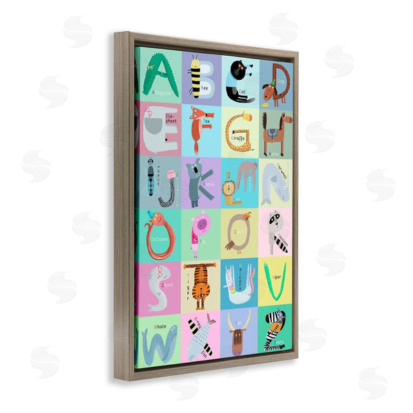 Stupell Industries Carla Daly | Checkered Animal Alphabet