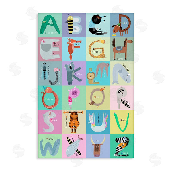 stupell industries Carla Daly | Checkered Animal Alphabet