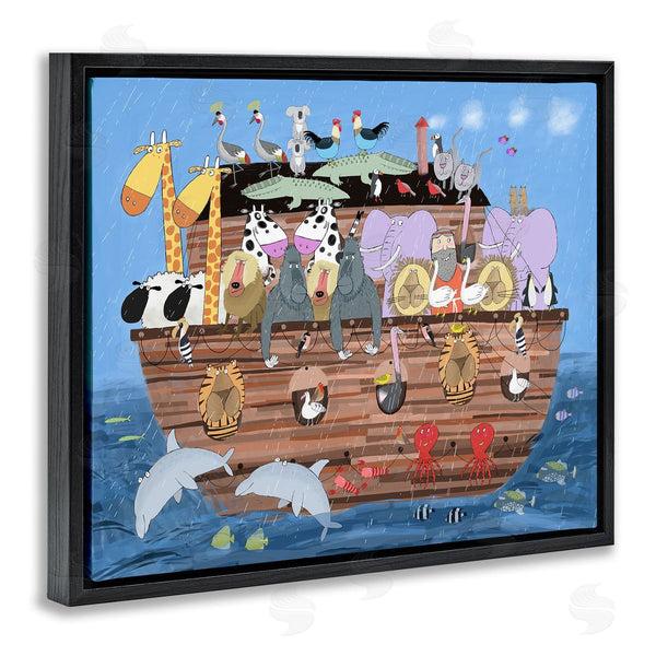 Stupell Industries Carla Daly | Children's Animals Of Noah's Arc Illustration Wildlife Pairs Wall Art