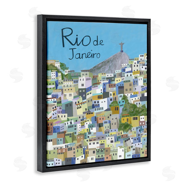 Stupell Industries Carla Daly | Cliffside Rio De Janeiro Cityscape Brazilian Landmark