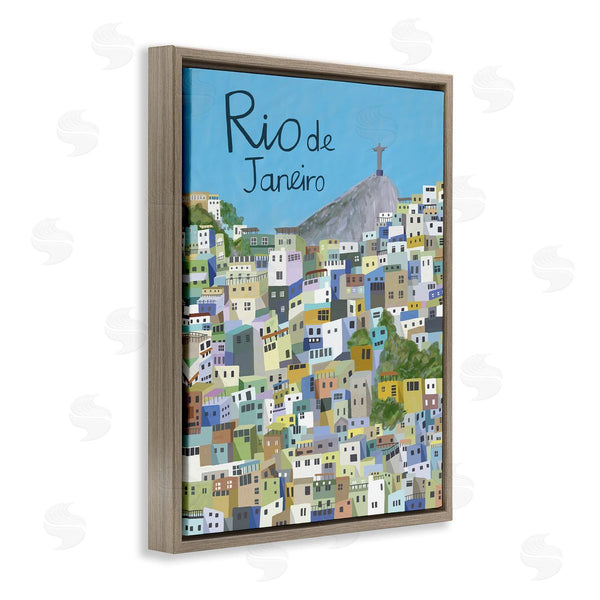 Stupell Industries Carla Daly | Cliffside Rio De Janeiro Cityscape Brazilian Landmark