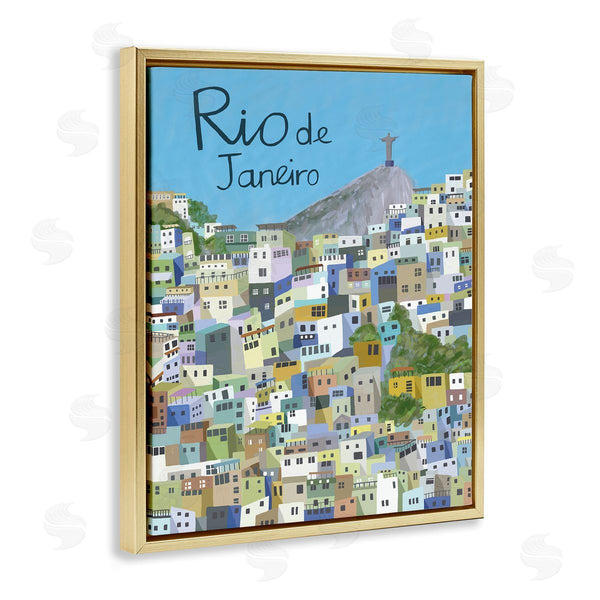 Stupell Industries Carla Daly | Cliffside Rio De Janeiro Cityscape Brazilian Landmark
