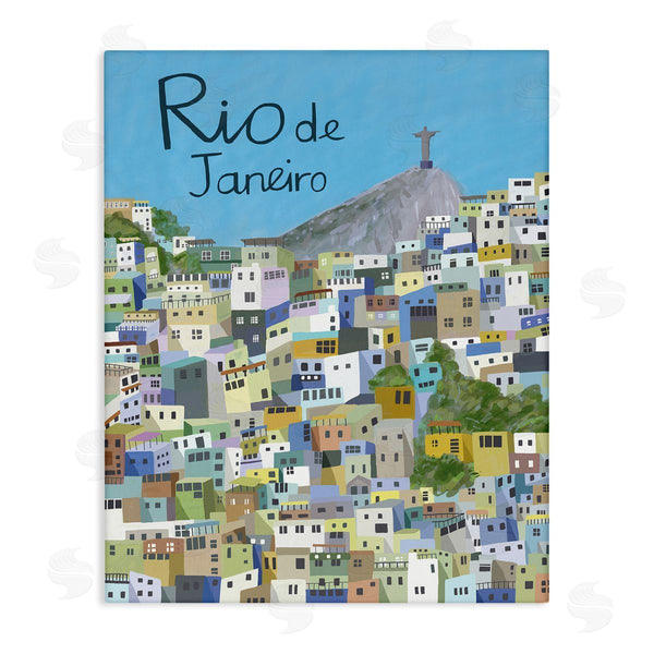 stupell industries Carla Daly | Cliffside Rio de Janeiro Cityscape Brazilian Landmark