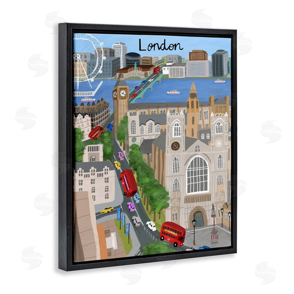 Stupell Industries Carla Daly | Colorful London England Landmarks