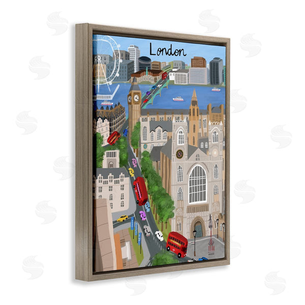 Stupell Industries Carla Daly | Colorful London England Landmarks