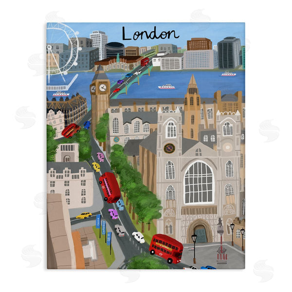 stupell industries Carla Daly | Colorful London England Landmarks