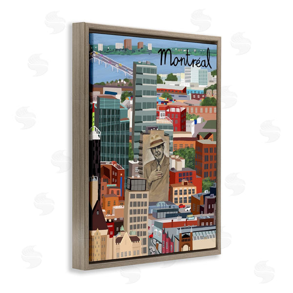 Stupell Industries Carla Daly | Colorful Montreal Canada Landmarks