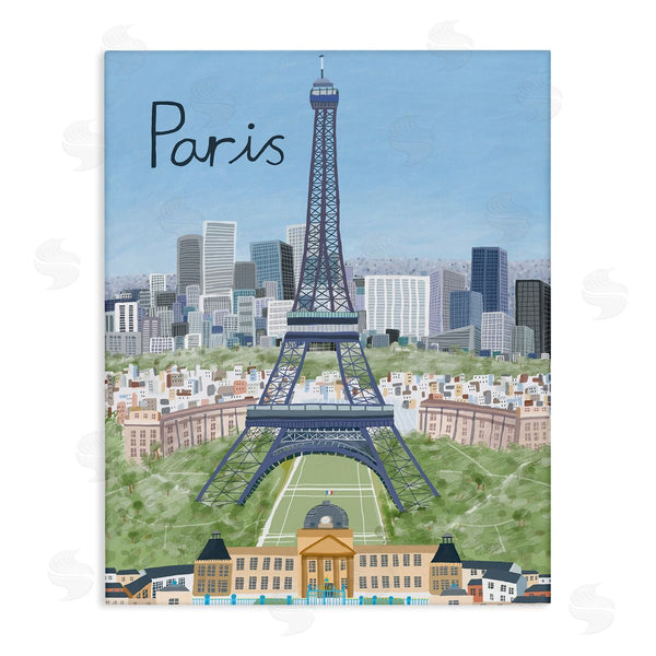 stupell industries Carla Daly | Colorful Paris France Landmarks