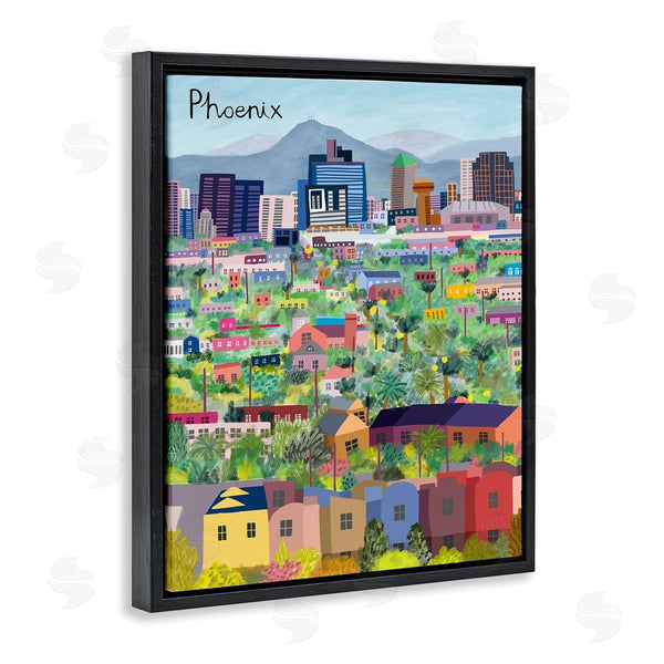 Stupell Industries Carla Daly | Colorful Phoenix Arizona Skyline