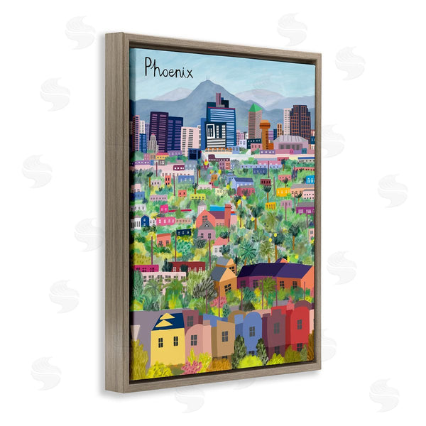 Stupell Industries Carla Daly | Colorful Phoenix Arizona Skyline