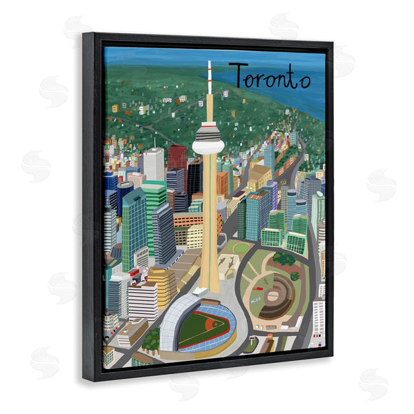 Stupell Industries Carla Daly | Colorful Toronto Canada Landmarks