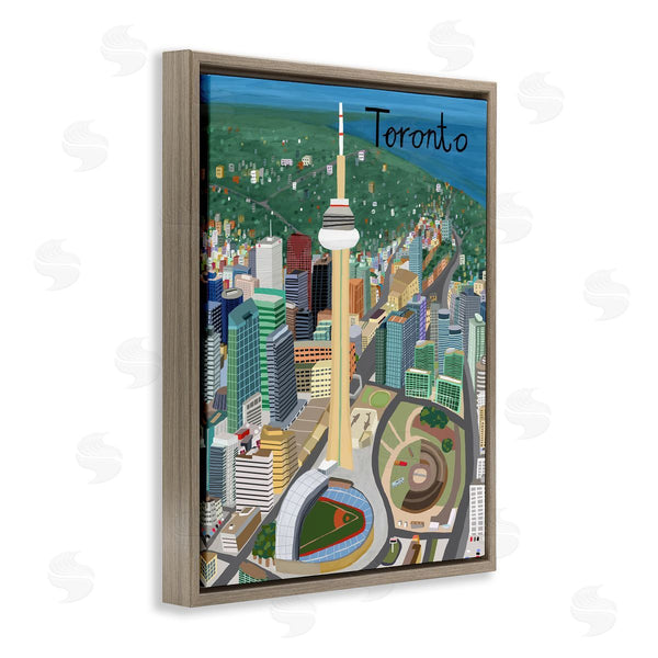 Stupell Industries Carla Daly | Colorful Toronto Canada Landmarks